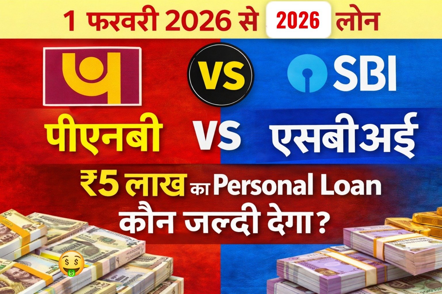 पीएनबी vs एसबीआई ₹5 लाख का Personal Loan